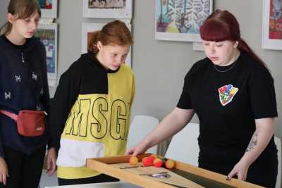 Джаколло и шаффлборт: в Минусинске люди с ОВЗ играют в адаптивные «настолки»
