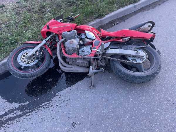В Черногорске мотоциклист не справился с управлением