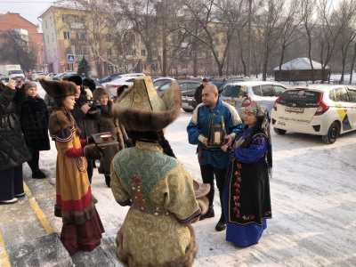 В Абакан прибыл символ Года семьи России