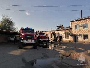 Крупный пожар в производственном цеху произошел в Абакане
