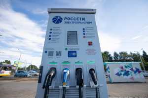 В Абакане для электромобилей заработала первая зарядка от «Россети Сибирь»