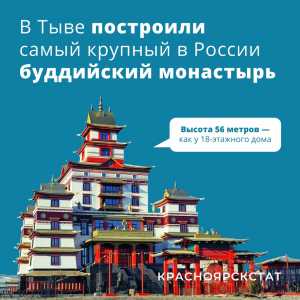 Самый крупный в России буддийский монастырь открыли рядом с Хакасией