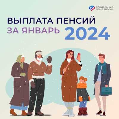 График выплаты пенсий в Хакасии за январь 2024 года