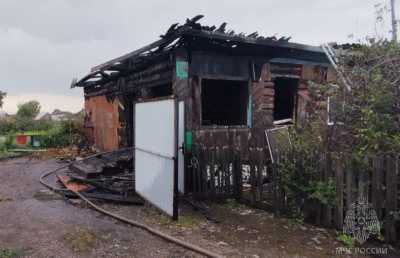 Жилой дом горел в Усть-Абаканском районе