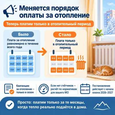 В Хакасии меняется порядок оплаты за отопление