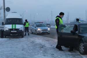 Массовая проверка водителей прошла сегодня в Абакане